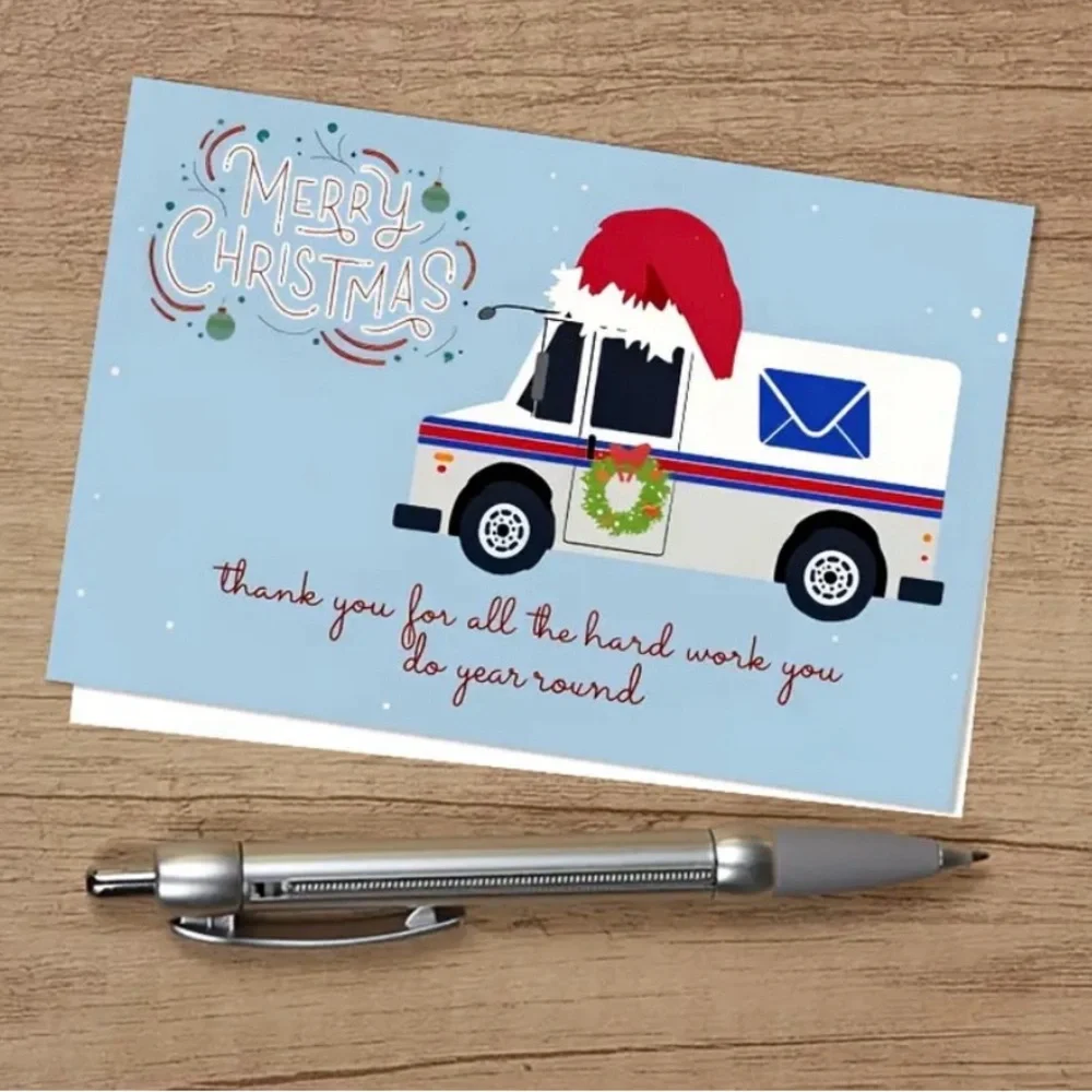 Christmas Card For Your Postal Worker-Show Your Appreciation For Their Hard Work